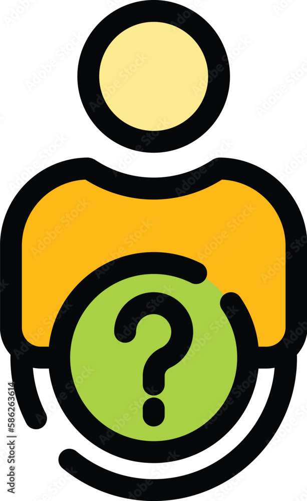 Poster anonymous agent icon. outline anonymous agent vector icon for web design isolated on white backgroun