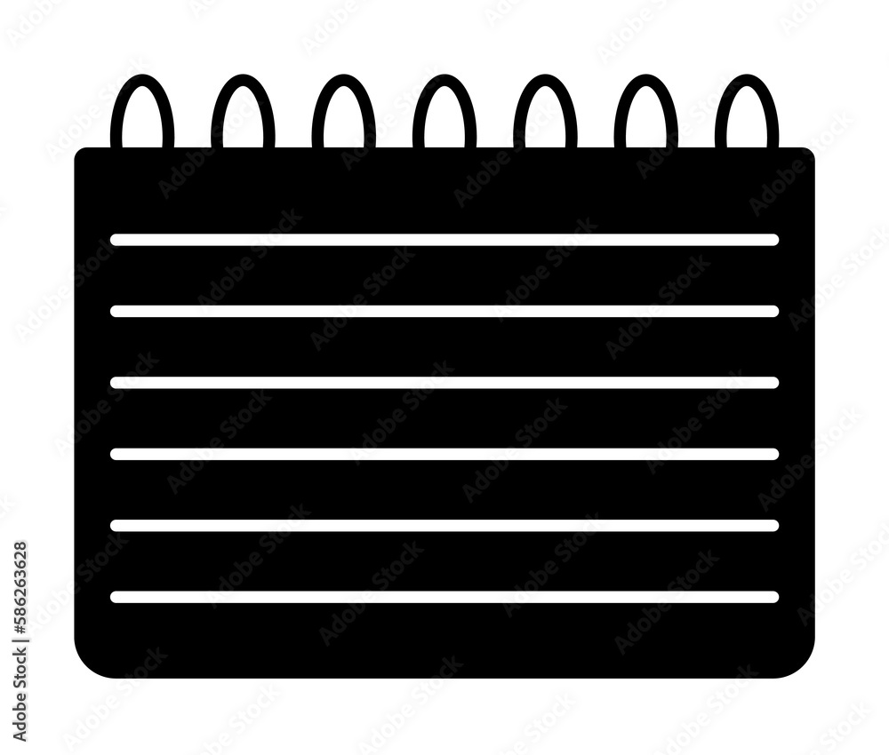 Poster notebook icon. element of simple icon. premium quality graphic design icon. signs and symbols collec