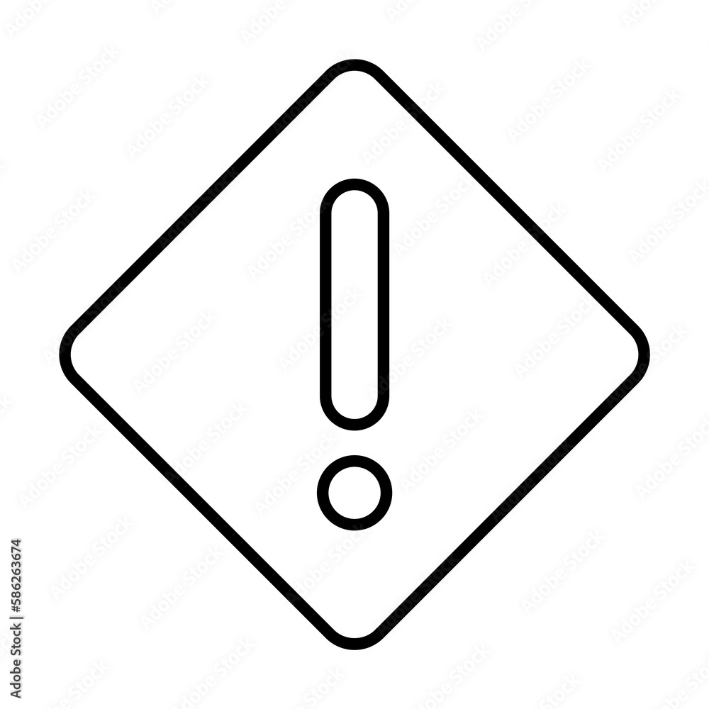 Poster danger sign. element of construction icon for mobile concept and web apps. thin line danger sign can