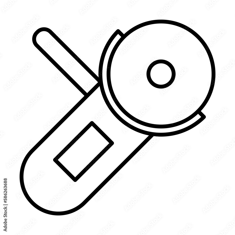 Poster grinder. element of construction icon for mobile concept and web apps. thin line grinder can be used