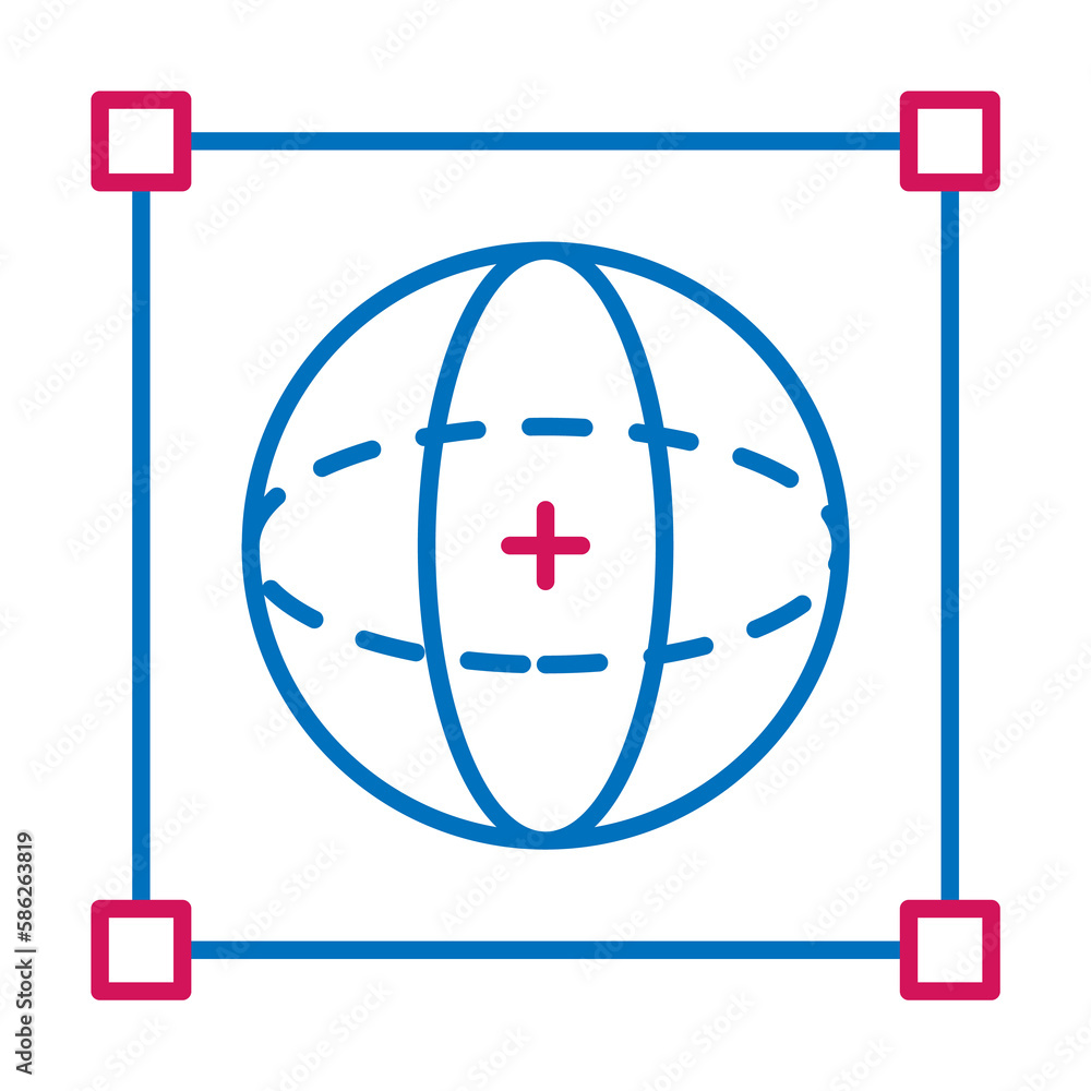 Aufkleber 3d printing, modeling icon. element of 3d printing icon. thin line icon for website design and devel