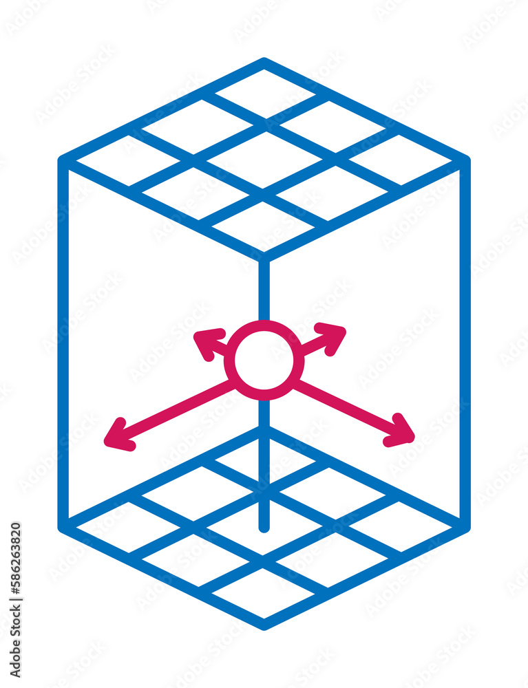 Poster 3d printing, printing icon. element of 3d printing icon. thin line icon for website design and devel