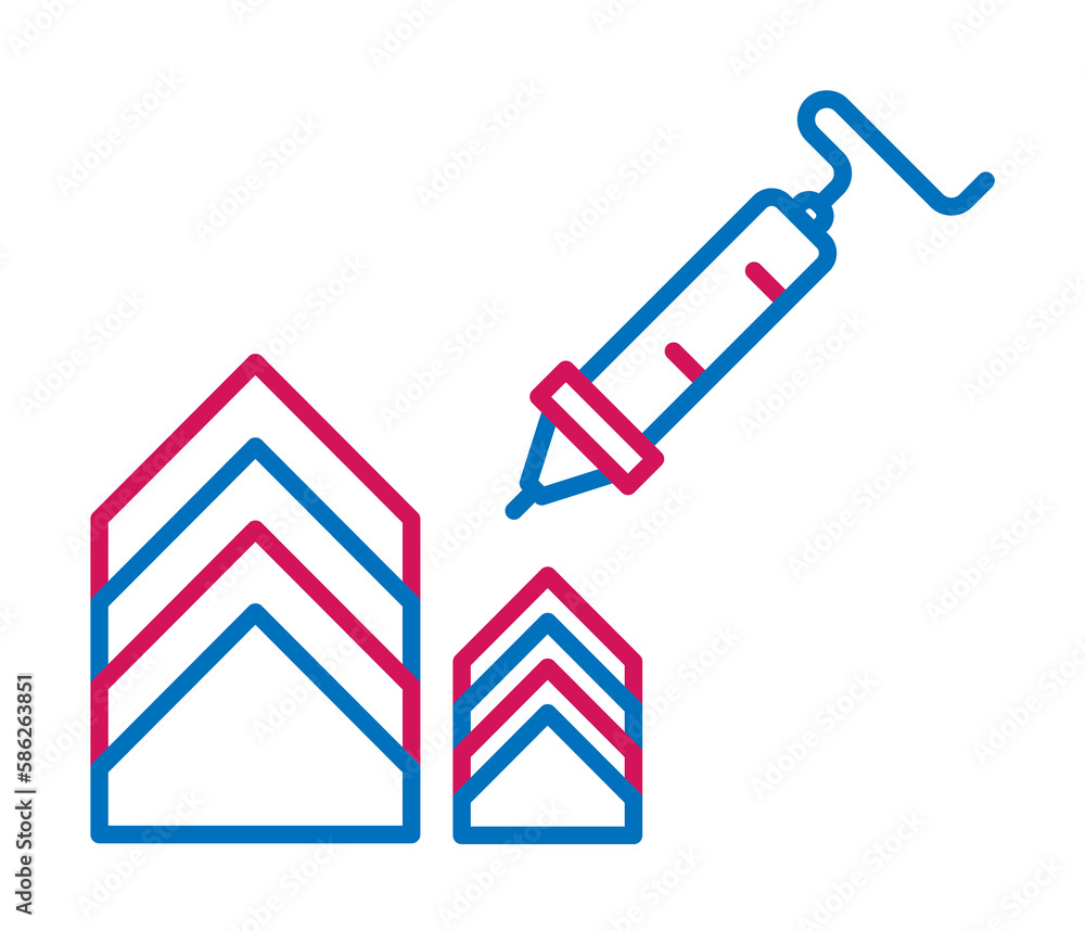 Poster 3d printing, 3d printing pen icon. element of 3d printing icon. thin line icon for website design an