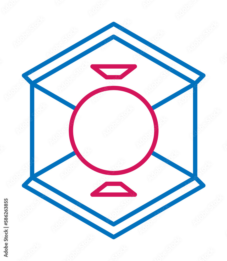 Poster 3d printing, sphere icon. element of 3d printing icon. thin line icon for website design and develop