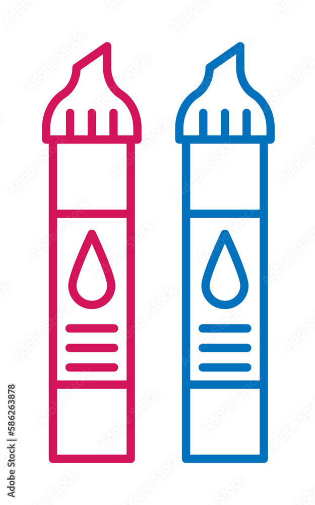 Poster 3d printing, filament icon. element of 3d printing icon. thin line icon for website design and devel
