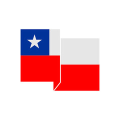 Chile flags icon set, Chile independence day icon set vector sign symbol