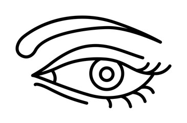 Eye, eyelash lamination icon. Element of anti aging outline icon for mobile concept and web apps. Thin line Eye, eyelash lamination icon can be used for web and mobile