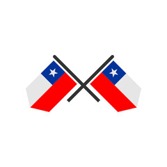 Chile flags icon set, Chile independence day icon set vector sign symbol