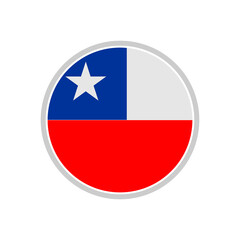 Chile flags icon set, Chile independence day icon set vector sign symbol
