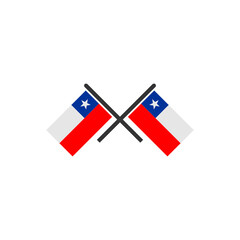 Chile flags icon set, Chile independence day icon set vector sign symbol