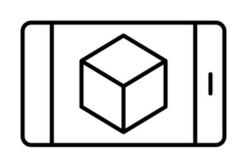 Augmented reality, mobile icon. Element of augmented reality icon