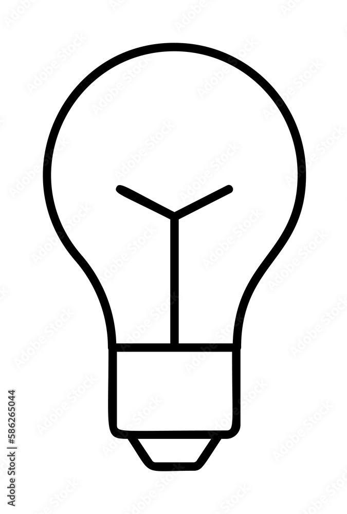 Poster bulb icon. element of automation icon for mobile concept and web apps. thin line bulb icon can be us