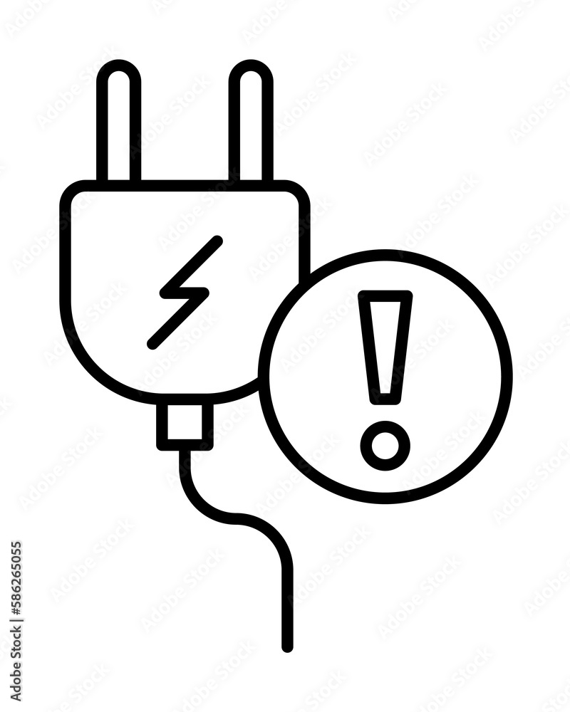 Poster fork sign icon. element of automation icon for mobile concept and web apps. thin line fork sign icon