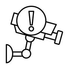 surveillance camera sign icon. Element of automation icon for mobile concept and web apps. Thin line surveillance camera sign icon can be used for web and mobile. Premium icon