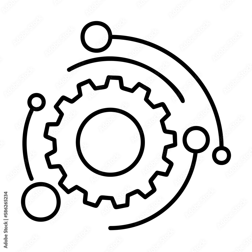Aufkleber automation mark icon. element of automation icon for mobile concept and web apps. thin line automati