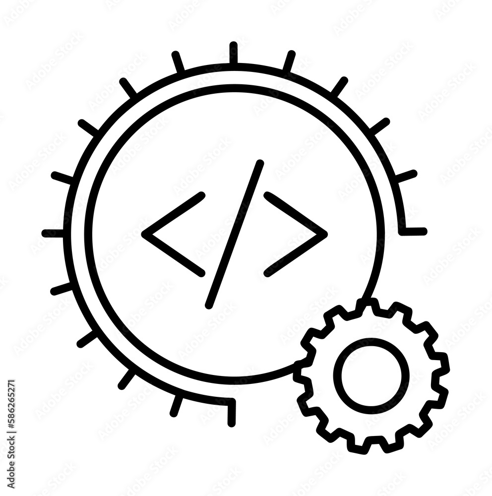 Aufkleber automation sign icon. element of automation icon for mobile concept and web apps. thin line automati