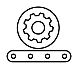 automatic production icon. Element of automation icon for mobile concept and web apps. Thin line automatic production icon can be used for web and mobile. Premium icon