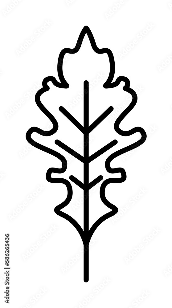 Aufkleber leaf icon. element of autumn icon for mobile concept and web apps. thin line leaf icon can be used f