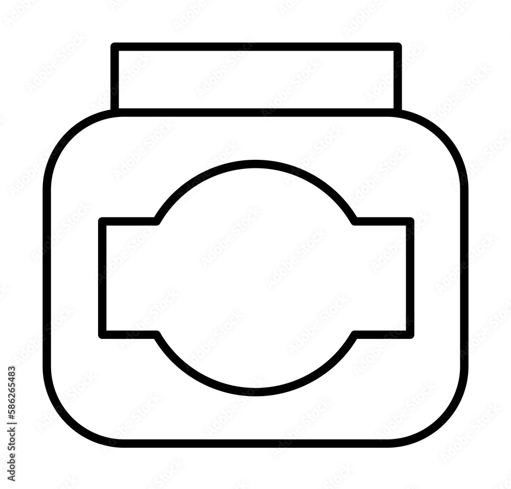 Poster jam icon. element of autumn icon for mobile concept and web apps. thin line jam icon can be used for