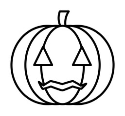 pumpkin icon. Element of autumn icon for mobile concept and web apps. Thin line pumpkin icon can be used for web and mobile