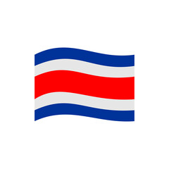 Costarica flags icon set, Costarica independence day icon set vector sign symbol