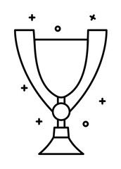 Award, trophy, cup icon. Simple line, outline elements of prize icons for ui and ux, website or mobile application