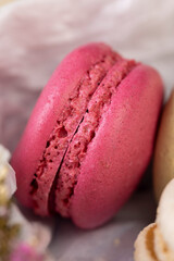 Macaroons confectionery with the use of eggs and sugar