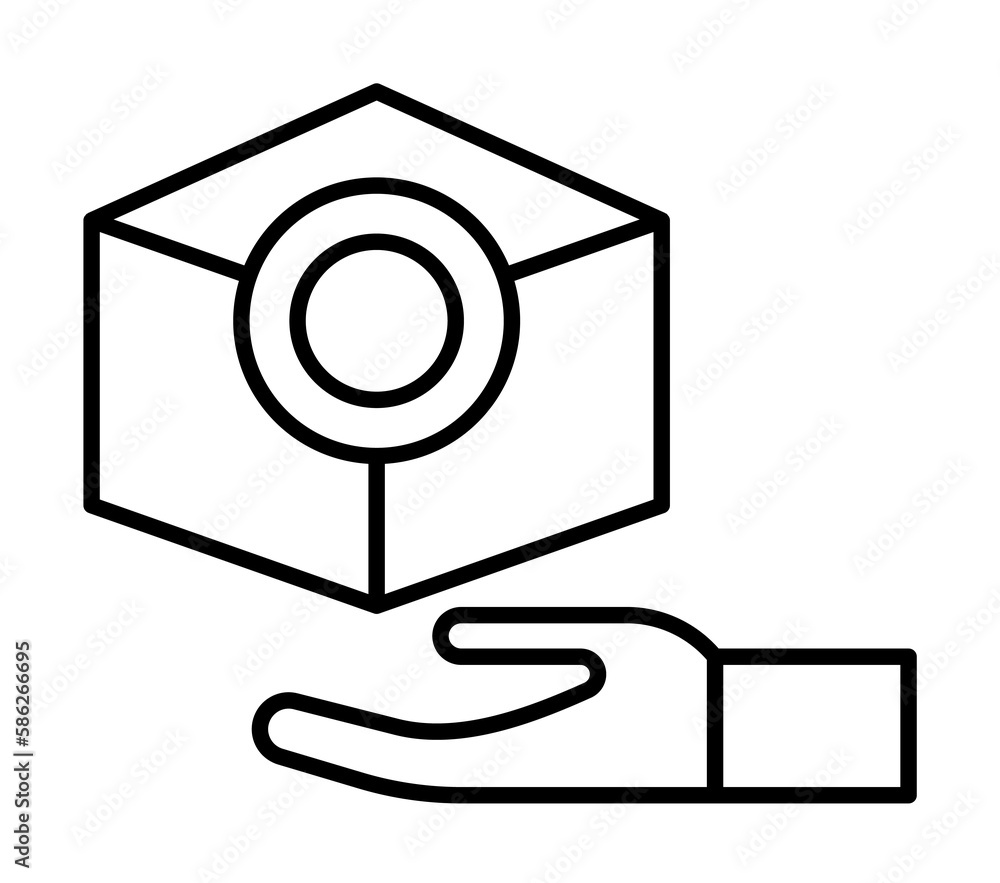 Poster transaction, block chain icon. element of block chain icon for mobile concept and web apps. thin lin