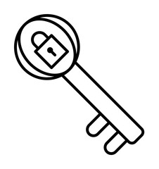 private, block chain icon. Element of block chain icon for mobile concept and web apps. Thin line private, block chain icon can be used for web and mobile