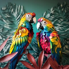 Obraz premium blue and yellow macaw