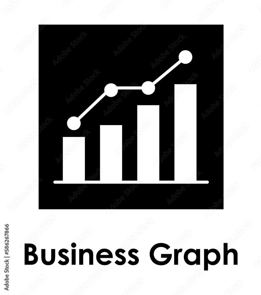 Aufkleber chart, business graph icon. element of business icon for mobile concept and web apps. detailed chart
