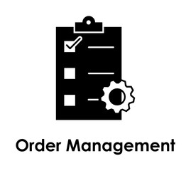 paper, settings, order management icon. Element of business icon for mobile concept and web apps. Detailed paper, settings, order management icon can be used for web and mobile