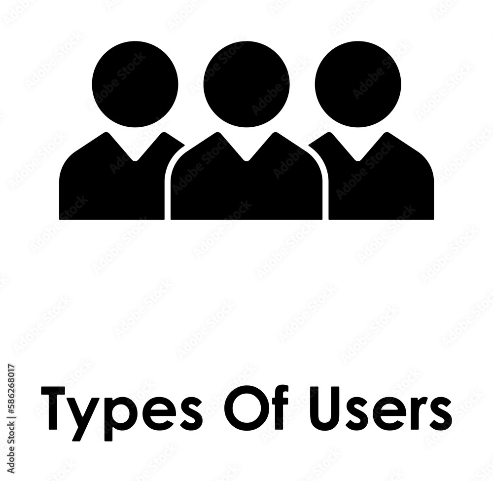 Poster team, group, types of users icon. element of business icon for mobile concept and web apps. detailed
