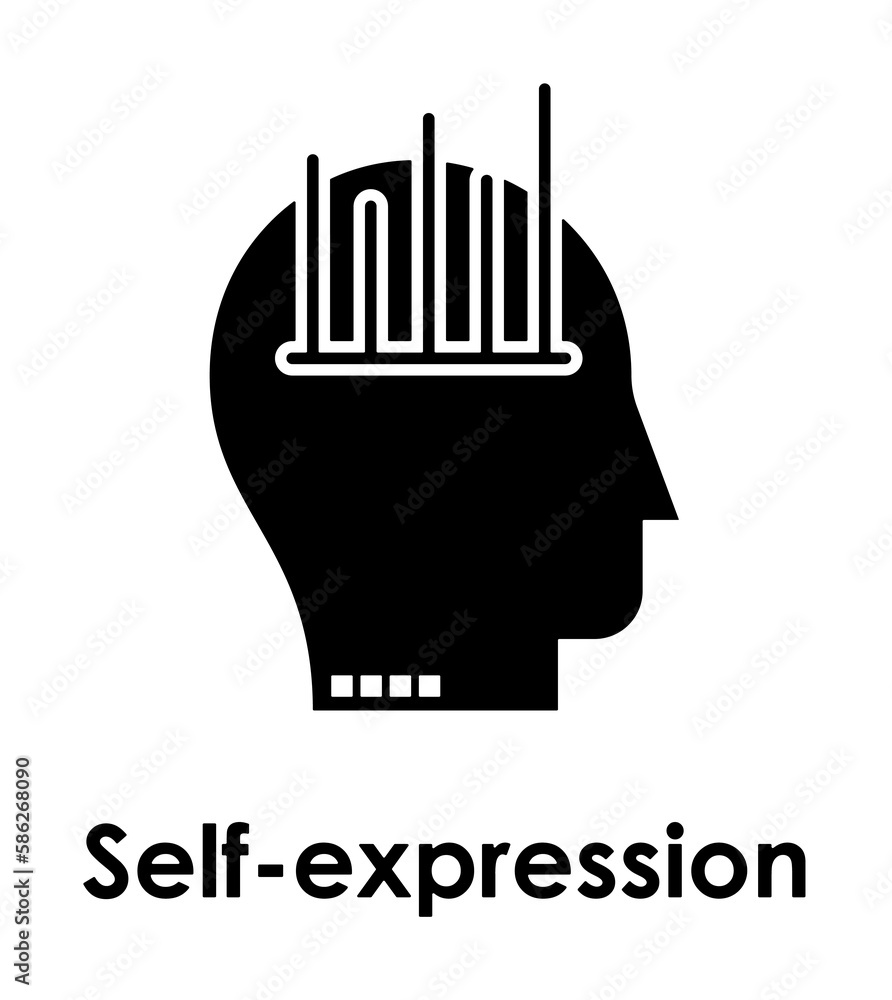 Poster had, chart, self-expression icon. element of business icon for mobile concept and web apps. detailed