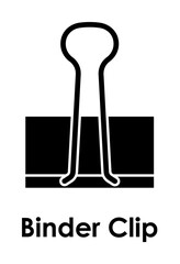 binder clip icon. One of the business collection icons for websites, web design, mobile app