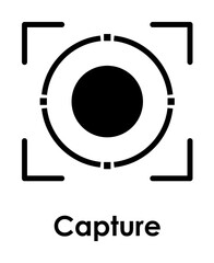 focus, circle, capture icon. One of business collection icons for websites, web design, mobile app