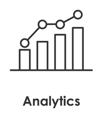 chart, analytics, growth icon