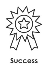 medal, star icon