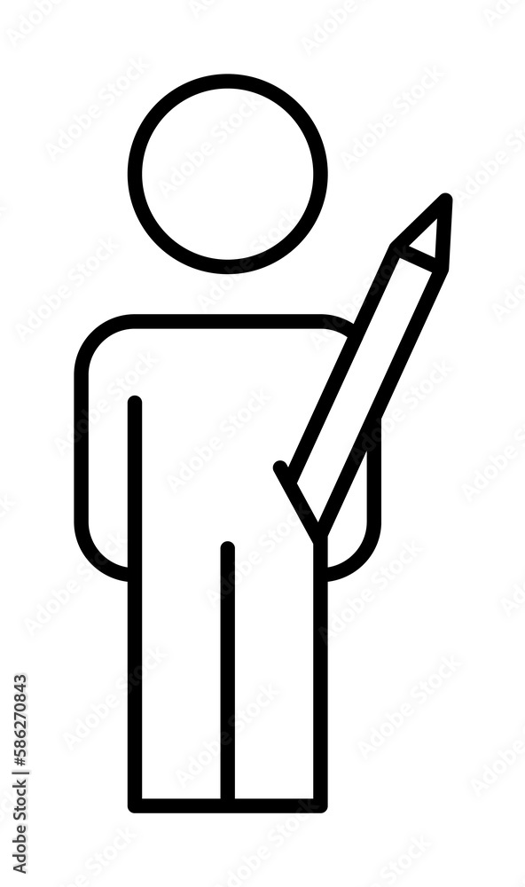 Aufkleber design line icon. element of business organisation icon for mobile concept and web apps. thin line d