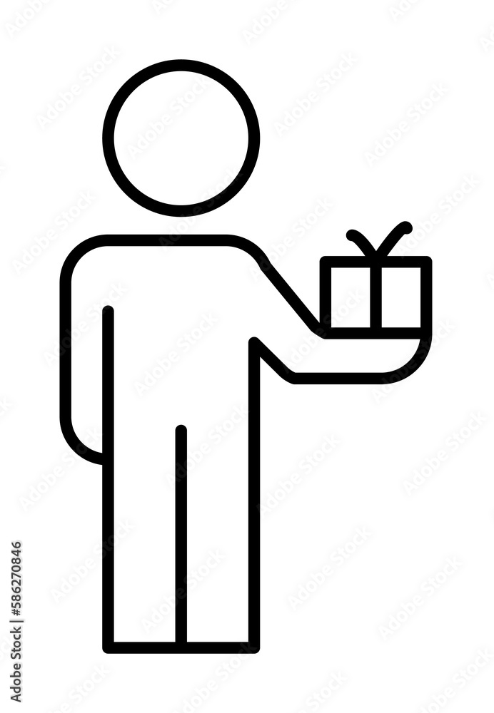 Aufkleber work bonuses line icon. element of business organisation icon for mobile concept and web apps. thin 
