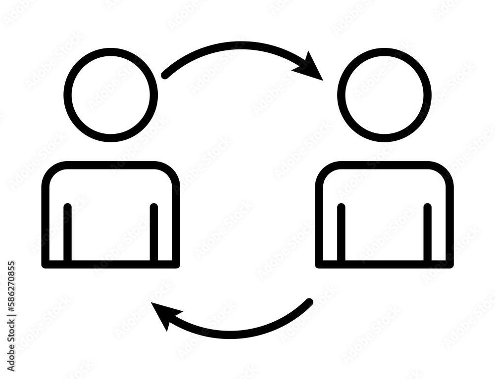 Aufkleber workflow line icon. element of business organisation icon for mobile concept and web apps. thin line