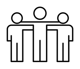 Group, leader, friendship icon. Element of business people icon for mobile concept and web apps. Thin line Group, leader, friendship icon can be used for web and mobile