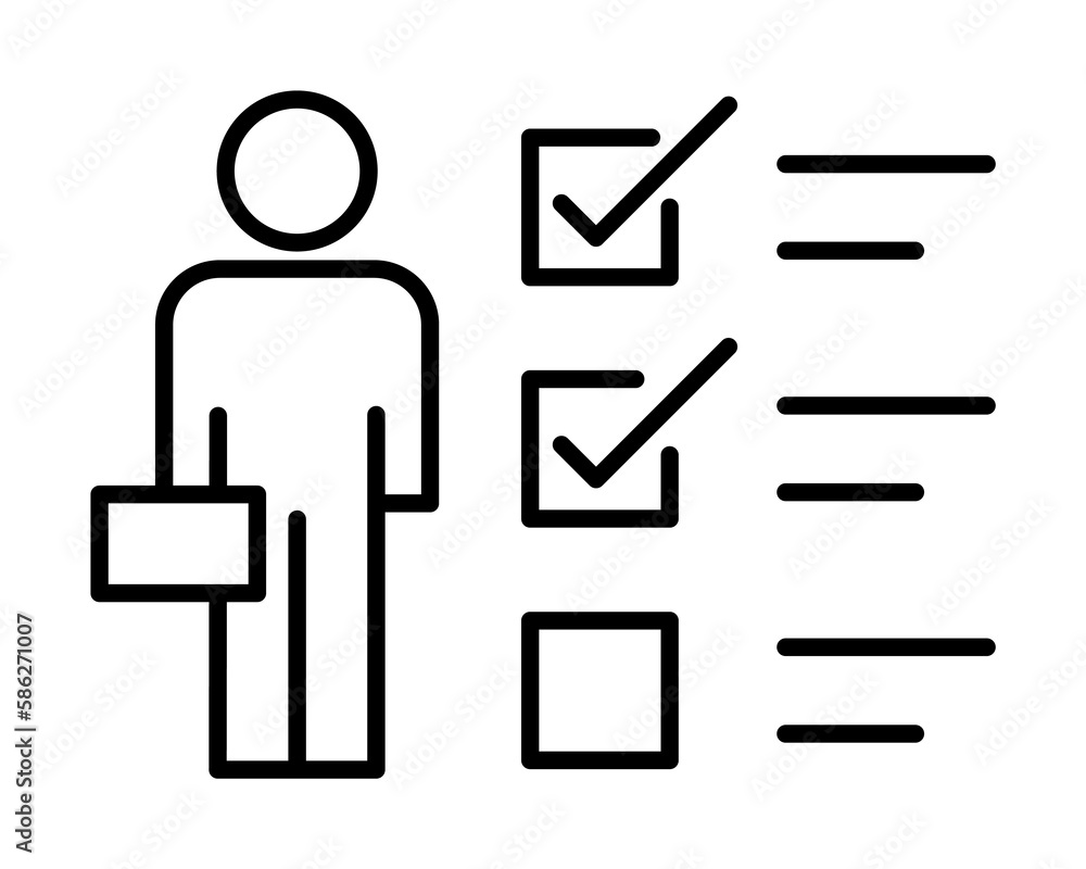 Poster analytics, board, man icon. element of business people icon for mobile concept and web apps. thin li