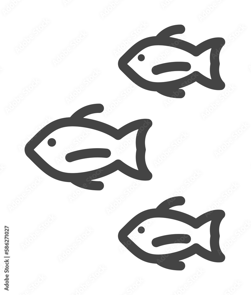 Poster fish icon. element of business plannin icon. glyph icon for website design and development, app deve