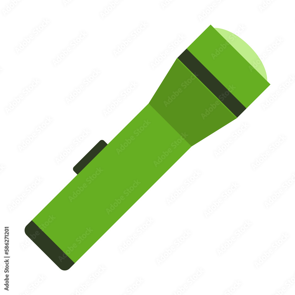 Poster lamp colored illustration. element of camping icon for mobile concept and web apps. flat design lamp