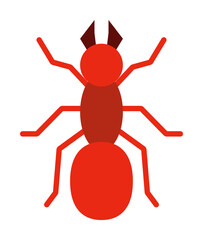 ant colored illustration. Element of camping icon for mobile concept and web apps. Flat design ant colored illustration can be used for web and mobile. Premium icon
