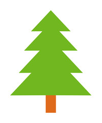 Fototapeta premium tree colored illustration. Element of camping icon for mobile concept and web apps. Flat design tree colored illustration can be used for web and mobile. Premium icon