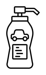 Chemical carwash icon. Element of car wash icon