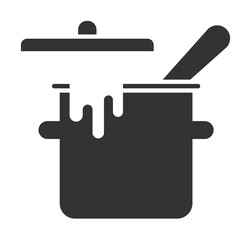 pan with food icon. Element charity eat icon. Premium quality graphic design icon. Signs and symbols collection icon for websites, web design, mobile app