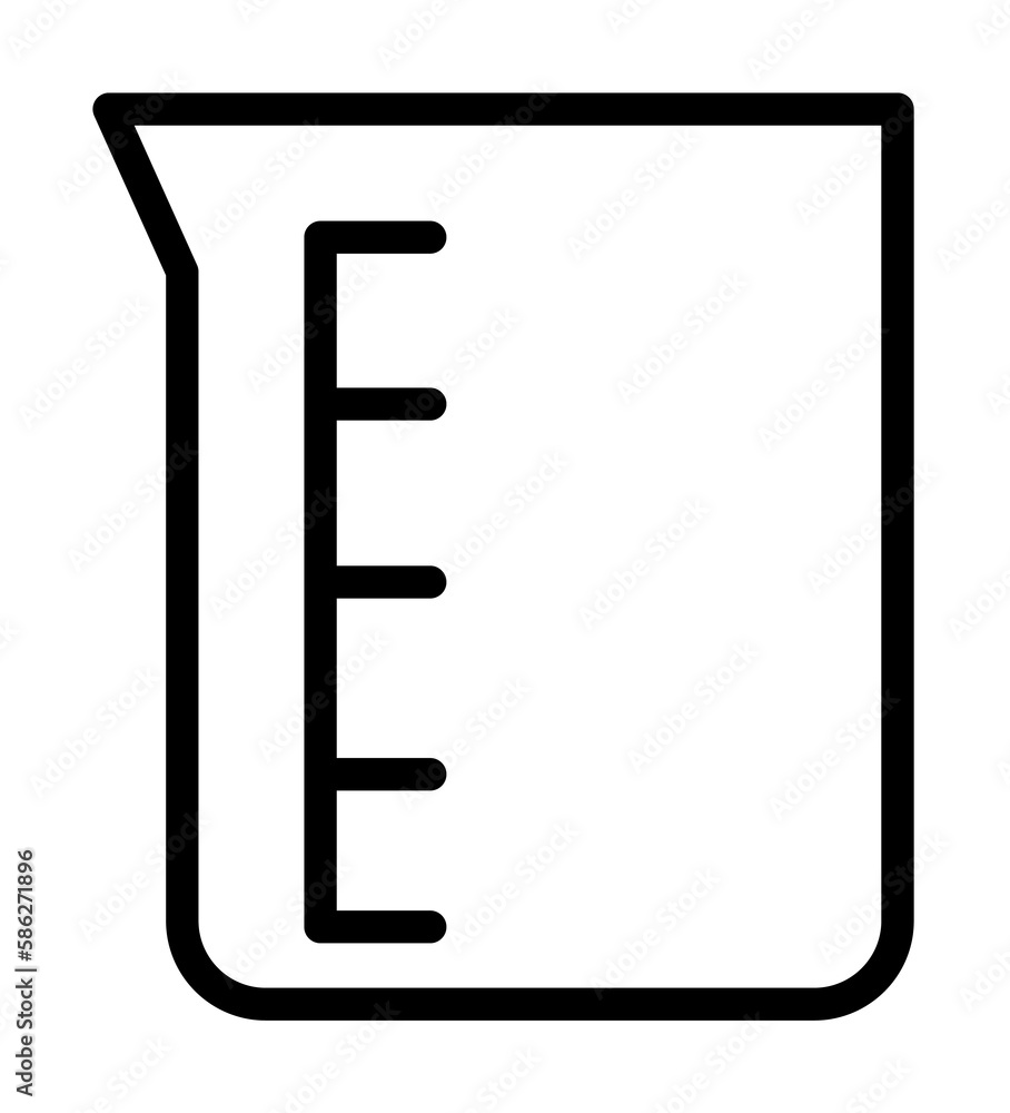Poster flask, glass icon. simple line, outline elements of stinks icons for ui and ux, website or mobile ap